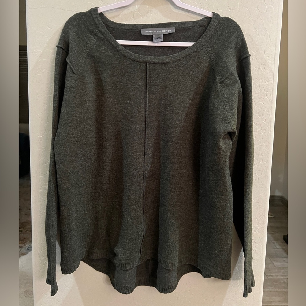 French Connection Large Gray Pullover Sweater